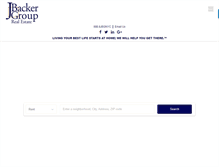 Tablet Screenshot of jbackergroup.com